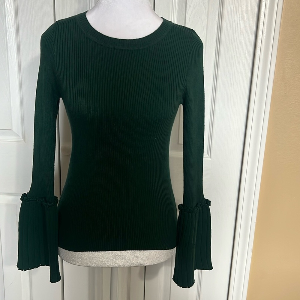 Sweater with bell sleeves